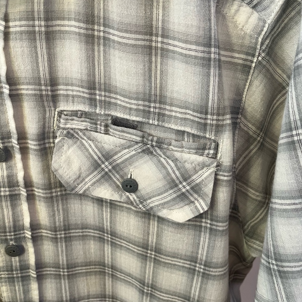 The North Face Plaid Cotton Lightweight Short Sleeve Button Up Farmhouse Hiking - Picture 5 of 7